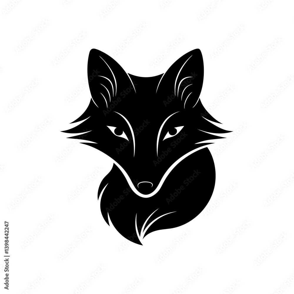 Obraz premium vector illustration of a black cat