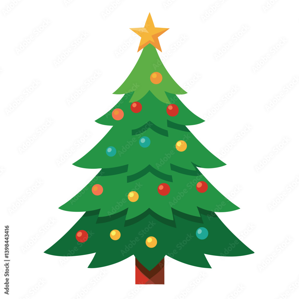 Christmas tree isolated on white background Christmas tree isolated on white background