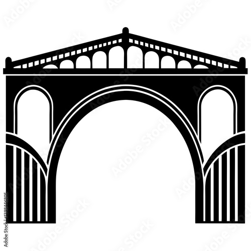 vector illustration of arch