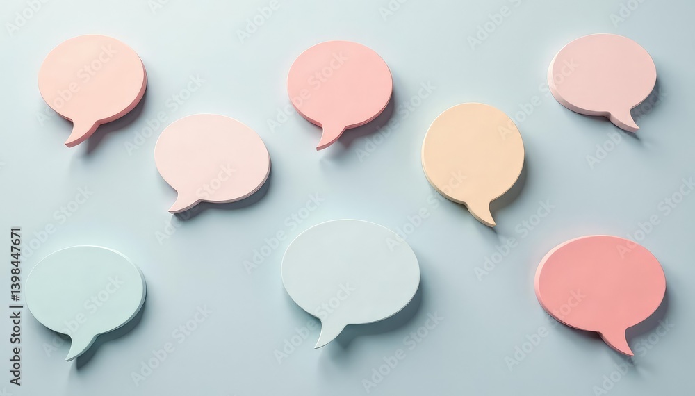 Subtle pastel speech bubble pattern, grey background, pastel, quiet Subtle pastel speech bubble pattern, grey background, pastel, quiet