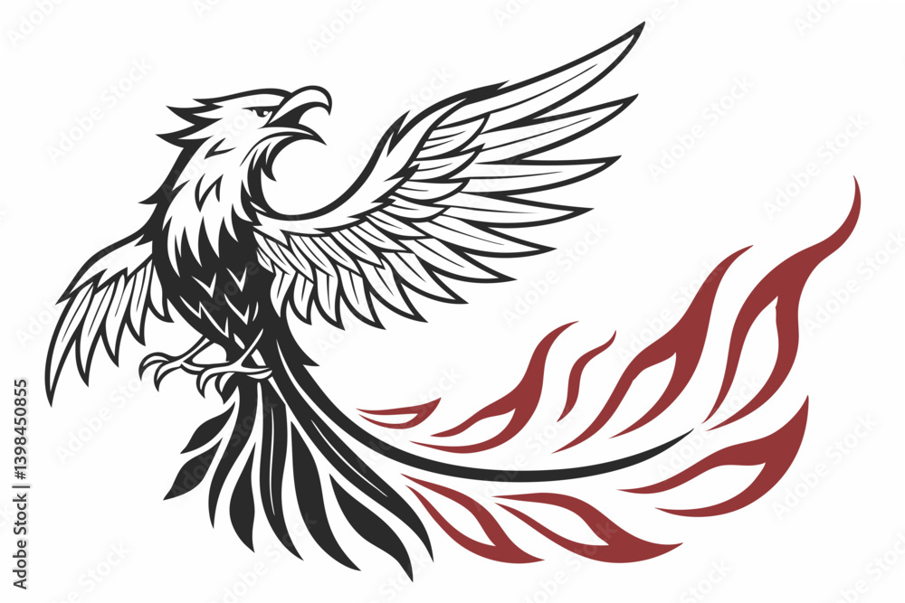Obraz premium eagle tattoo vector