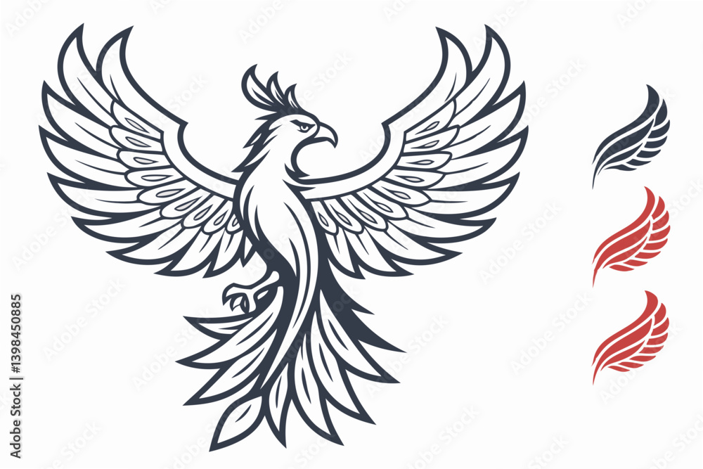 Obraz premium eagle with wings