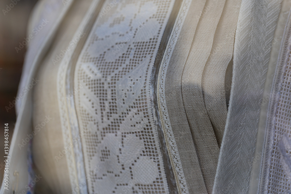 Closeup of Ukrainian national clothes