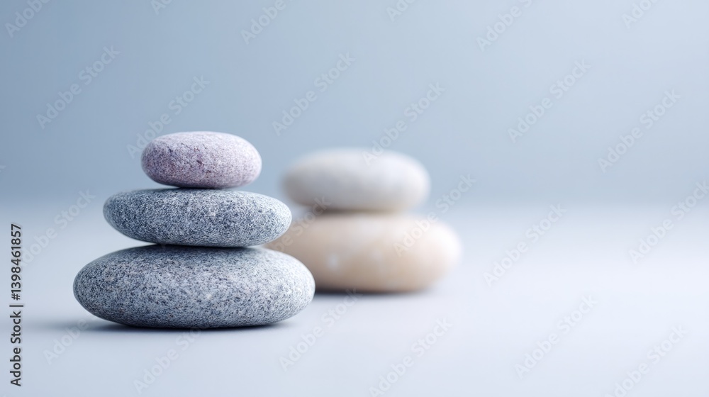 smooth hot stones arranged symmetrically on plain surface with ample area left for copy space smooth hot stones arranged symmetrically on plain surface with ample area left for copy space