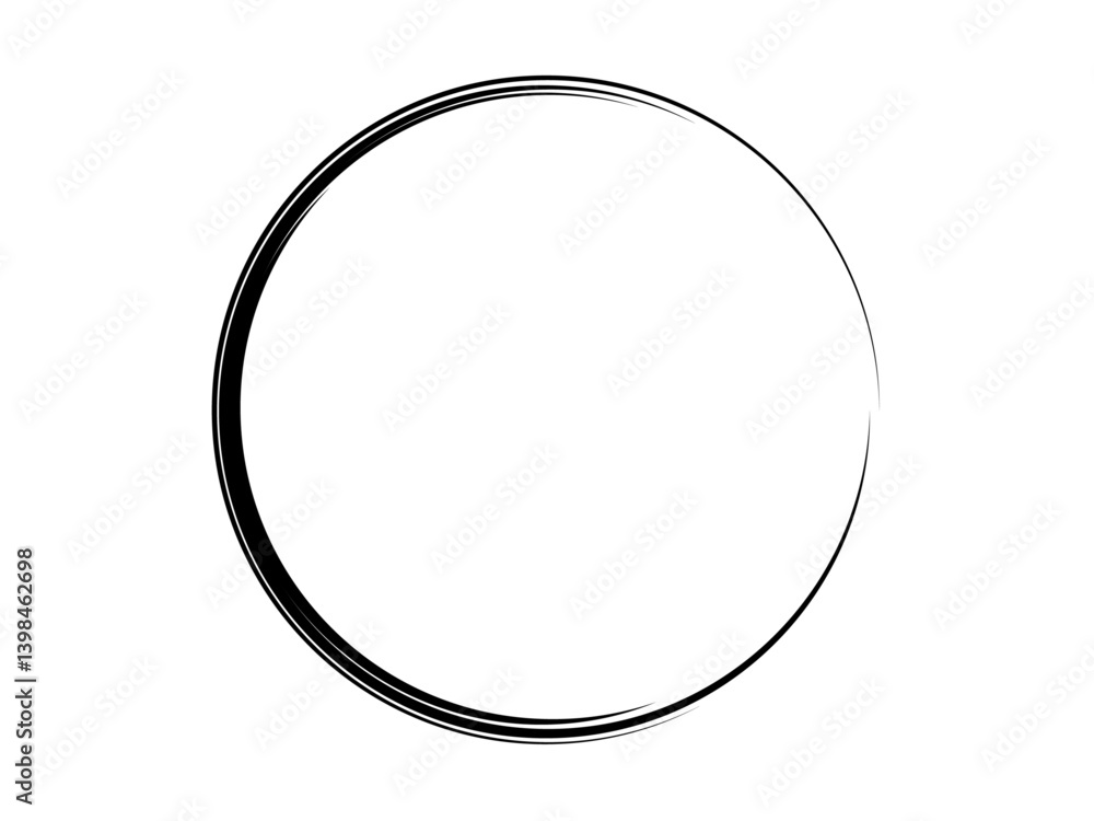 Grunge circle made for marking. Grunge thin circle made for marking. Grunge circle made for marking. Grunge thin circle made for marking.