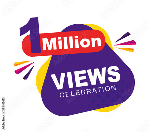 Download this Views Celebration Thumbnail Banner Set 1m to 1m, 1m Views, 1m Views eps vector file4.ai