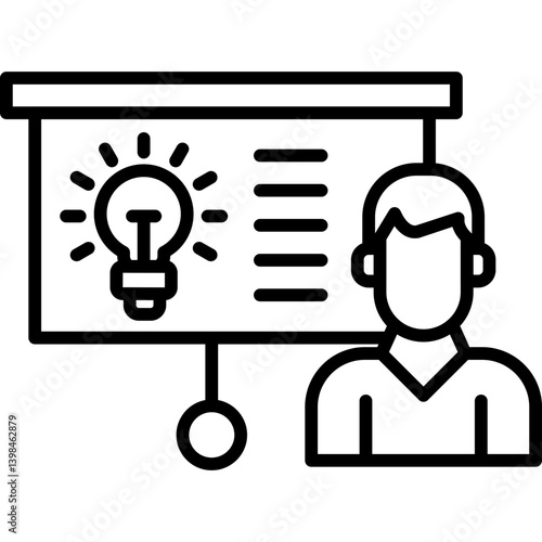 Tutoring Icon Vector Element