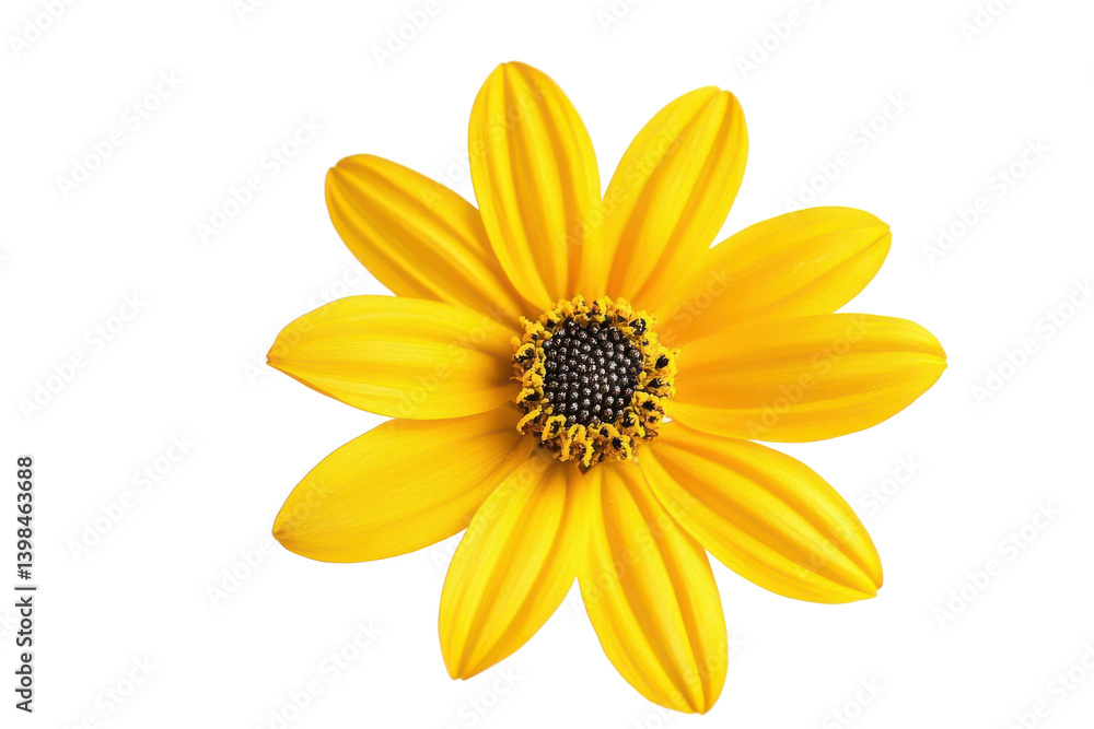 Isolated close up yellow flower blossom floral bloom petals botanical sunflower flora Isolated close up yellow flower blossom floral bloom petals botanical sunflower flora