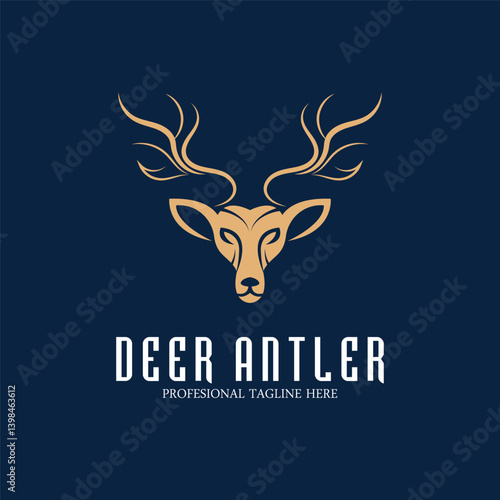 deer hunter icon vector illustration template design logo template