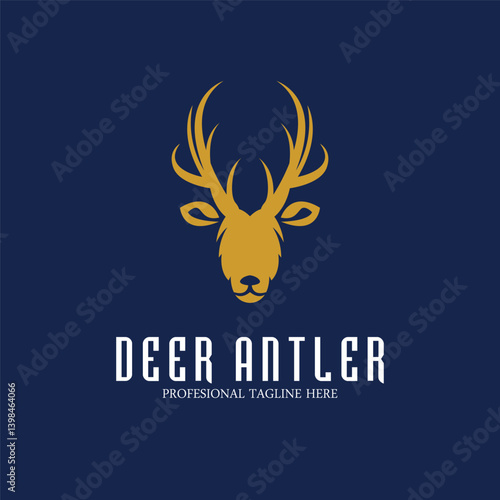 deer hunter icon vector illustration template design logo template