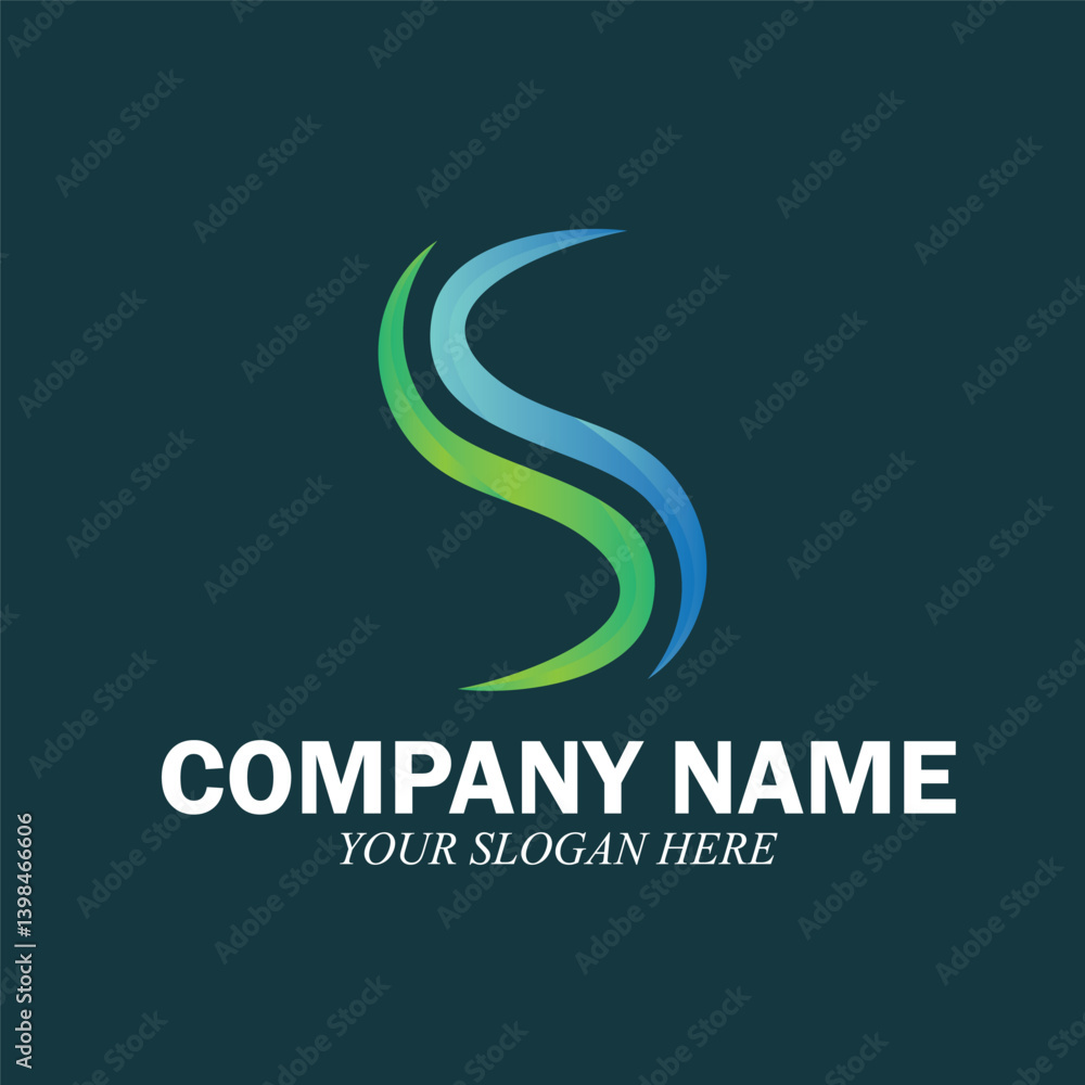 Obraz premium S letter bussines logo icon vector illustration template design