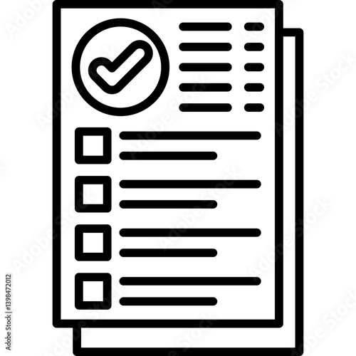 Results Icon Vector Element