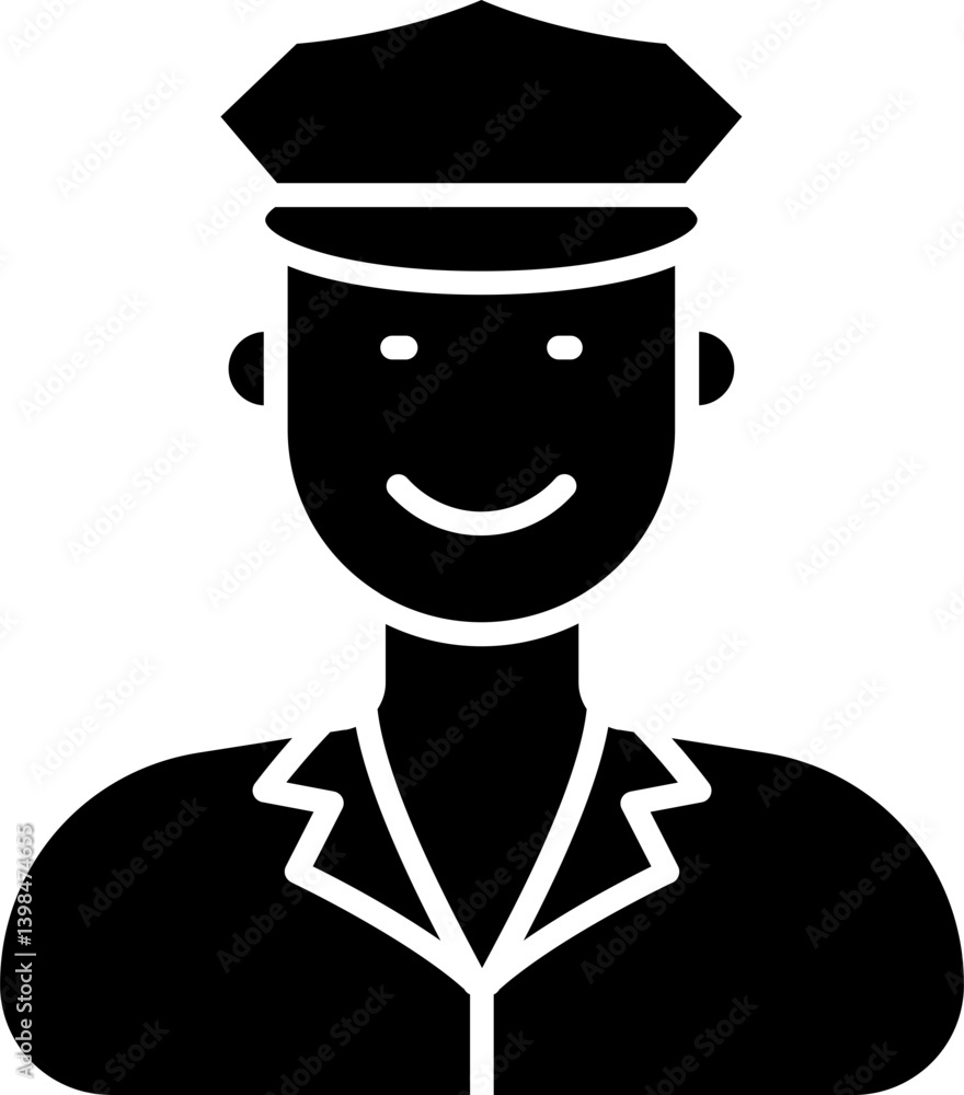 Pilot icon stock vector illustration Pilot icon stock vector illustration