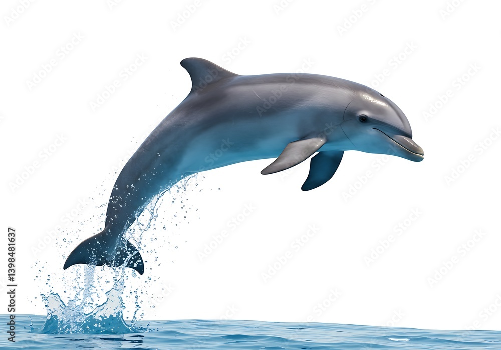 Fototapeta premium Dolphin jumping in water
