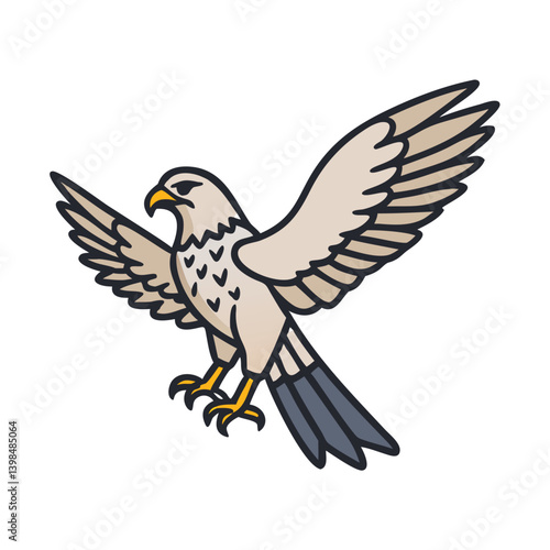 falcon icon, falcon vector illustration-simple illustration of falcon, perfect for falcon logos and icons