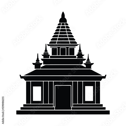 temple vector illustration 