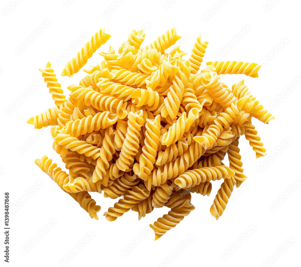 Spiral pasta dish preparation kitchen food isolated on transparent background, png Spiral pasta dish preparation kitchen food isolated on transparent background, png