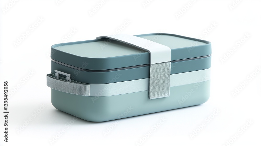 Stylish multi-layer lunch box for modern living. Its sleek design makes meal prep easy and convenient. Perfect for daily use or picnics. Generative AI