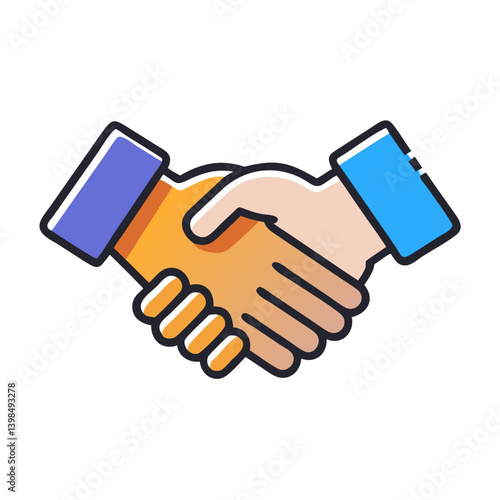 handshake icon, handshake vector illustration-simple illustration of handshake, perfect for handshake logos and icons