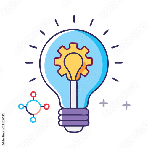 innovative idea icon, innovative idea vector illustration-simple illustration of innovative idea, perfect for innovative idea logos and icons