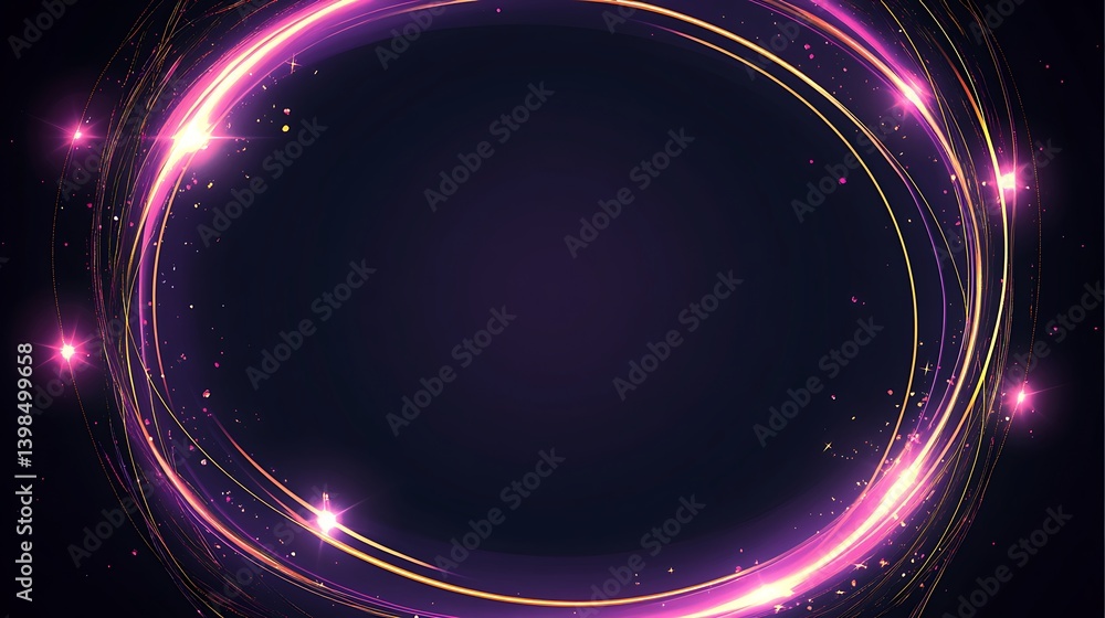 Naklejka premium Abstract Circular Glow Background (1)