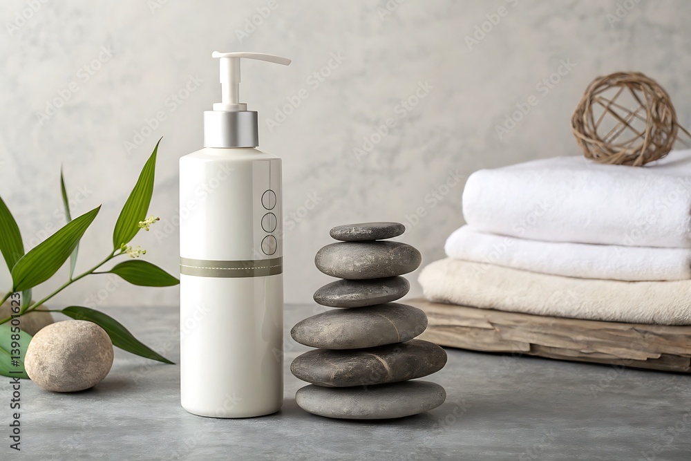 Clean Functionality — Disc Top Cap Cosmetic Bottle Mockup Clean Functionality — Disc Top Cap Cosmetic Bottle Mockup