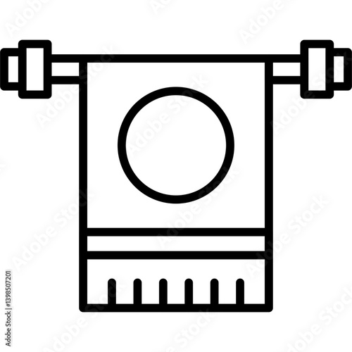 Towel Icon Vector Element