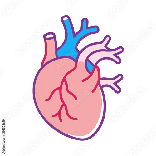  Coronary Arteries Medical Icon