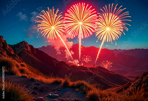 fireworks in the sky