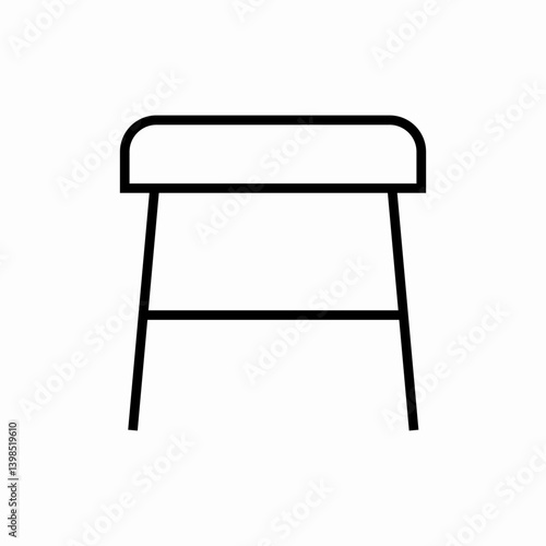 Kitchen counter storage icon vector sign