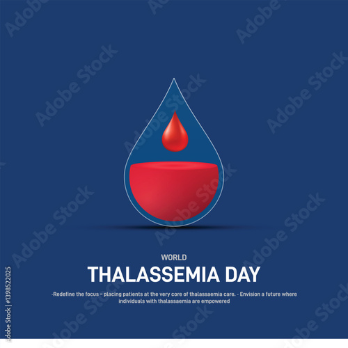 international thalassaemia day creative banner, poster, social media post, postcard, background, backdrop, template, greetings card, web banner, cover design etc.