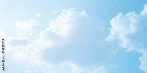 sunny sky blue light watercolor background. Aquarelle painting brush effect card paper textured canvas cloudy smoke space for text, entertaining card, template. aquamarine color graphics illustration