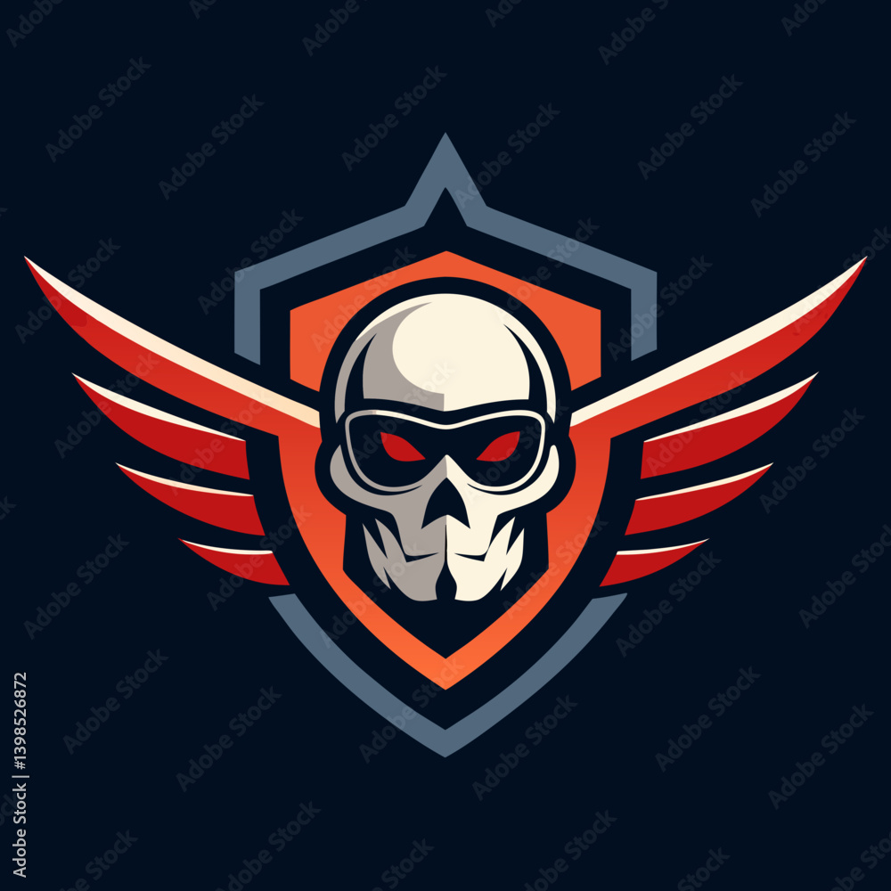 skull with wings skull with wings