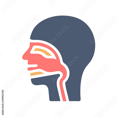 Pharynx Anatomy Icon Design