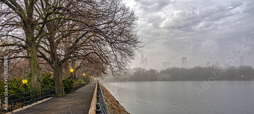 Obraz na płótnie Central Park Reservoir w salonie