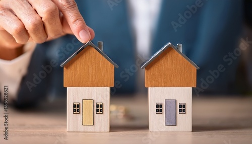 Home mortgage interest deduction concept. Tax benefit that allows homeowners to deduct interest paid on a qualified mortgage for a primary or secondary residence from their taxable income.