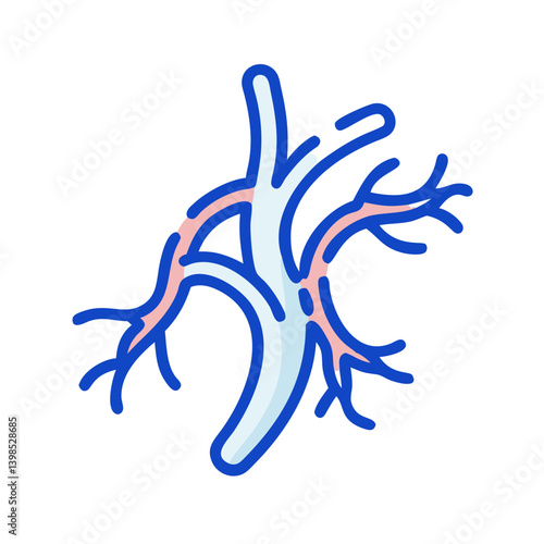 Pulmonary Veins Anatomy Icon Design