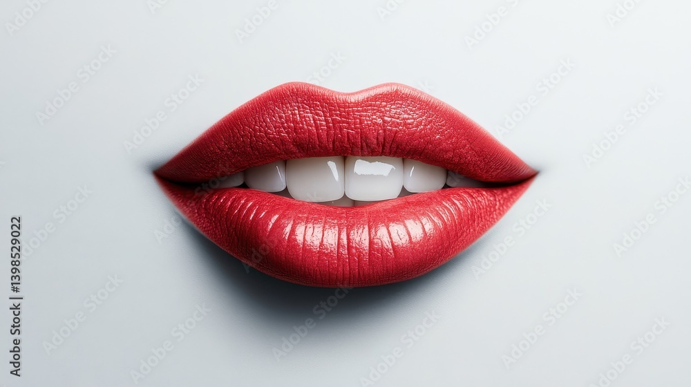 Perfectly Shaped Smooth Lips and Teeth with Glossy Finish Perfectly Shaped Smooth Lips and Teeth with Glossy Finish