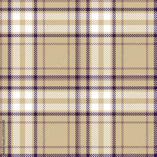 Dusky putty Tartan patterns fabric texture. Elegant Cool reddish grey Seamless Tartan