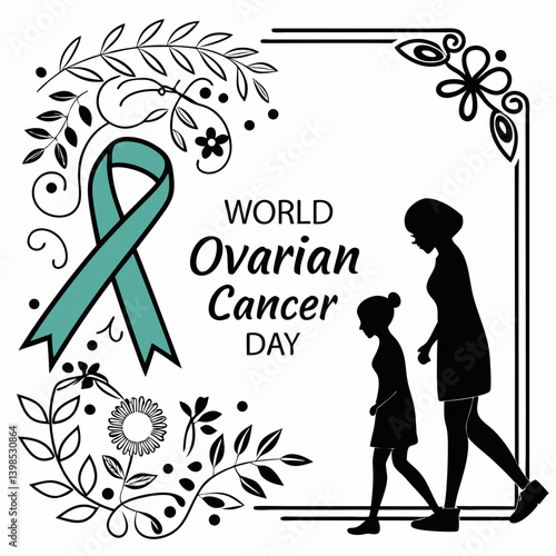 WORLD OVARIAN CANCER DAY  vector illustration