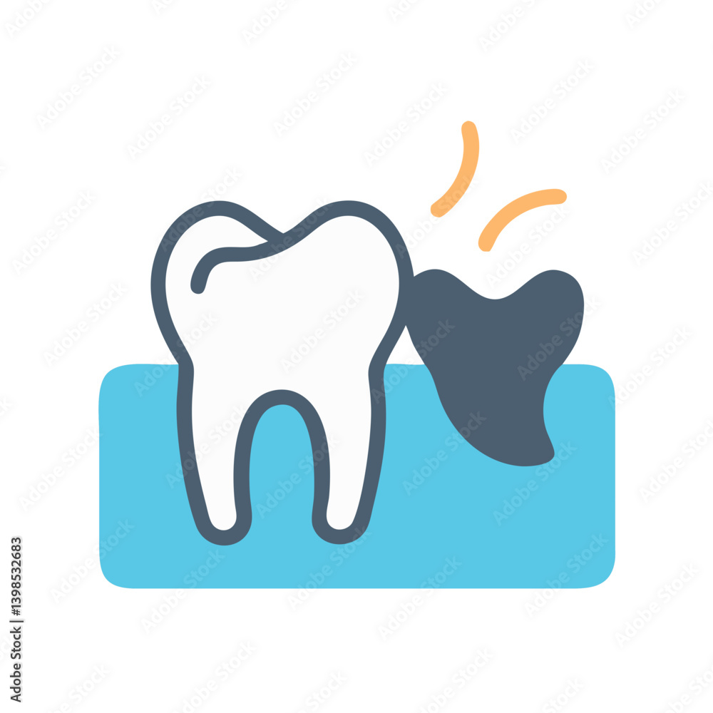 Tooth Extraction Procedure Icon Design Tooth Extraction Procedure Icon Design