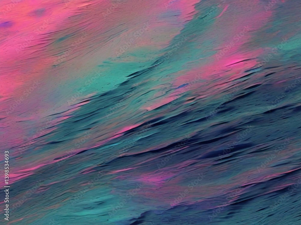 Sunset Waves: A Colorful Fusion of Water and Sky in Abstract Ocean Art,Ai generated Sunset Waves: A Colorful Fusion of Water and Sky in Abstract Ocean Art,Ai generated