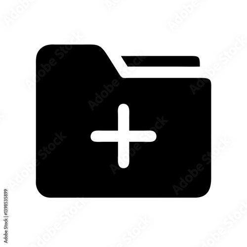 add folder  vector flat icon
