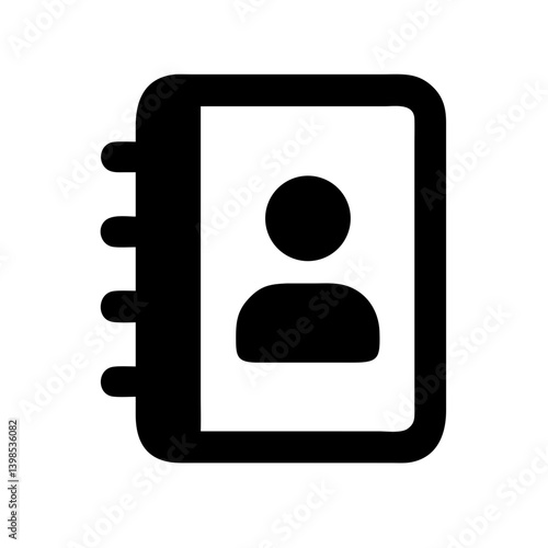 address book  vector flat icon