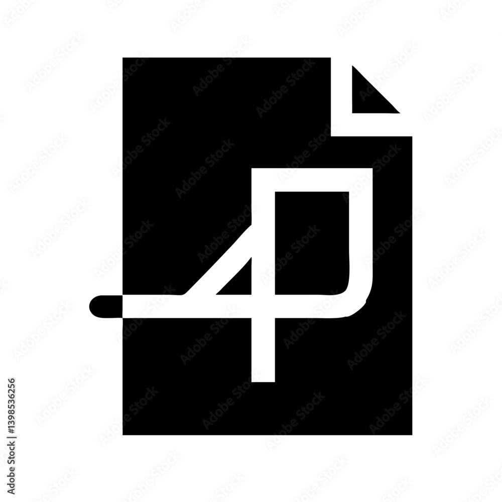adobe glyph vector flat icon adobe glyph vector flat icon