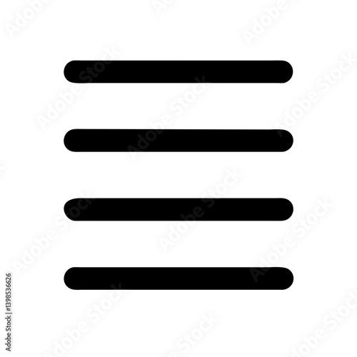 align justify  vector flat icon