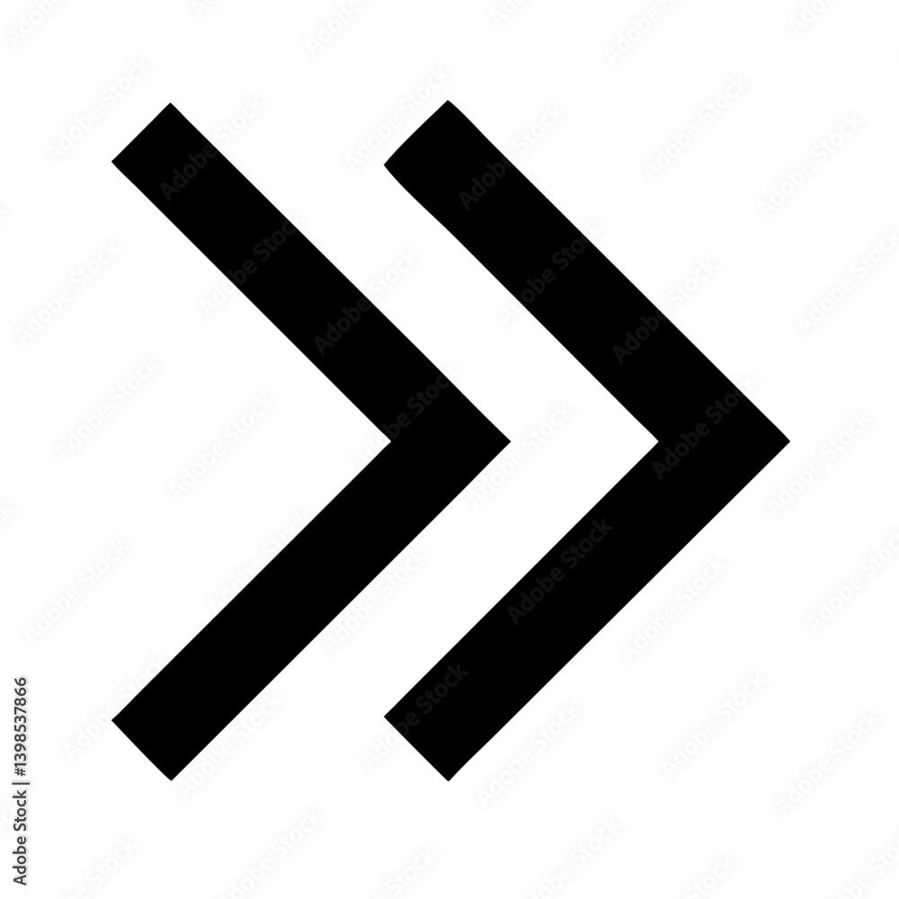 angle double right glyph vector flat icon angle double right glyph vector flat icon
