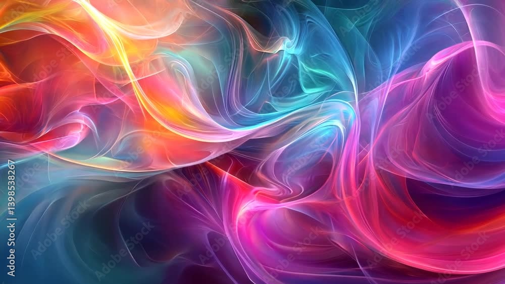 Vibrant abstract swirls of color blending seamlessly, creating a dynamic visual experience Vibrant abstract swirls of color blending seamlessly, creating a dynamic visual experience