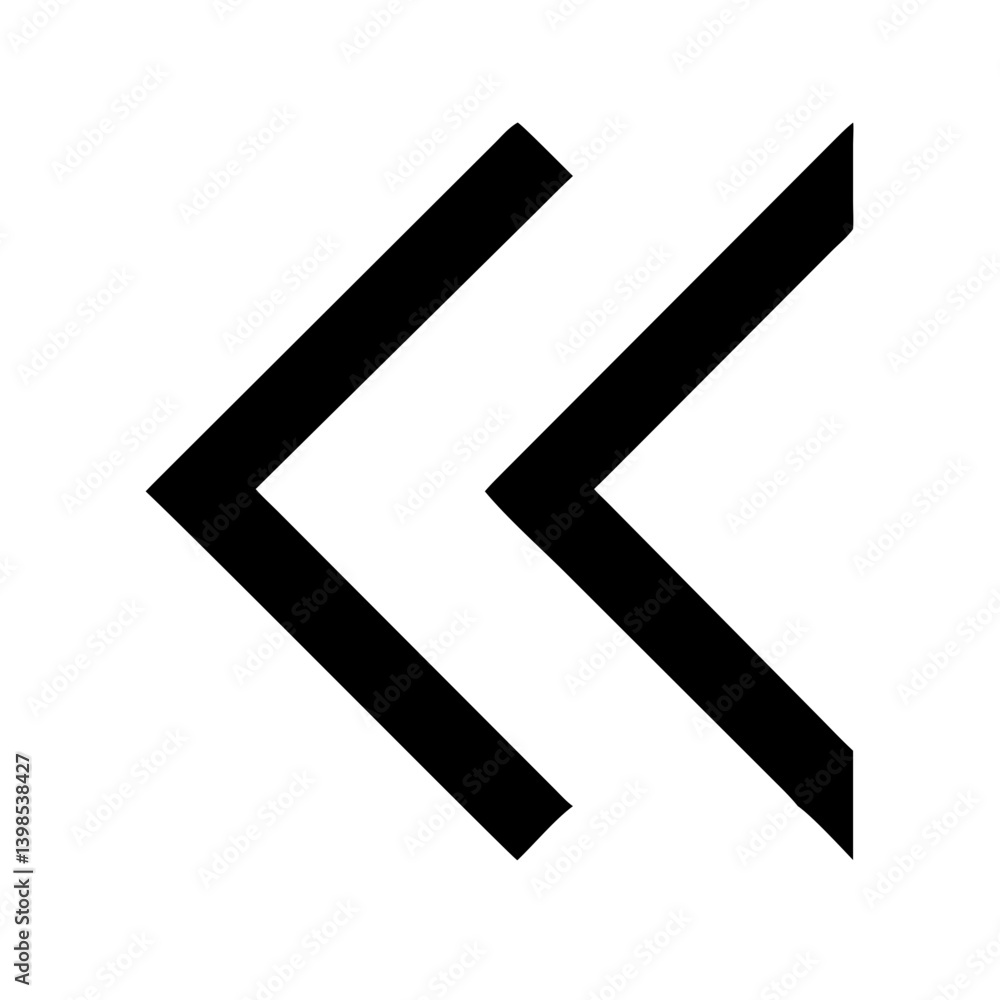 angle double small right glyph vector flat icon angle double small right glyph vector flat icon