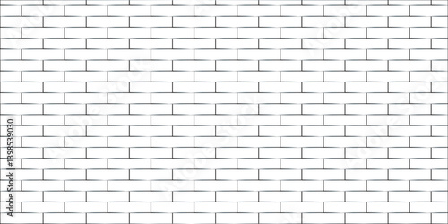 white brick wall texture and solid bricks seamless pattern background.